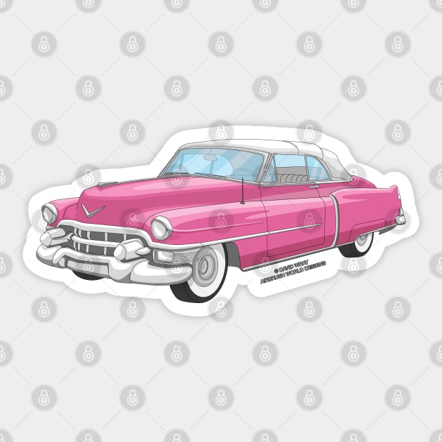 Vintage Classic Car Garage Hot Rod Novelty Gift Sticker by Airbrush World